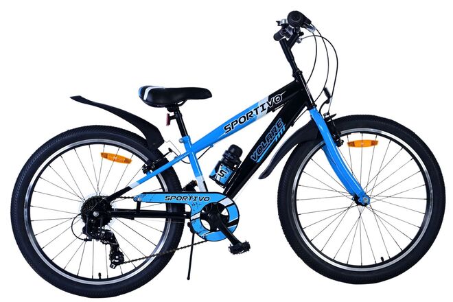 Volare Sportivo Kinderfiets 24 inch Jongensfiets Blauw 7 Versnellingen