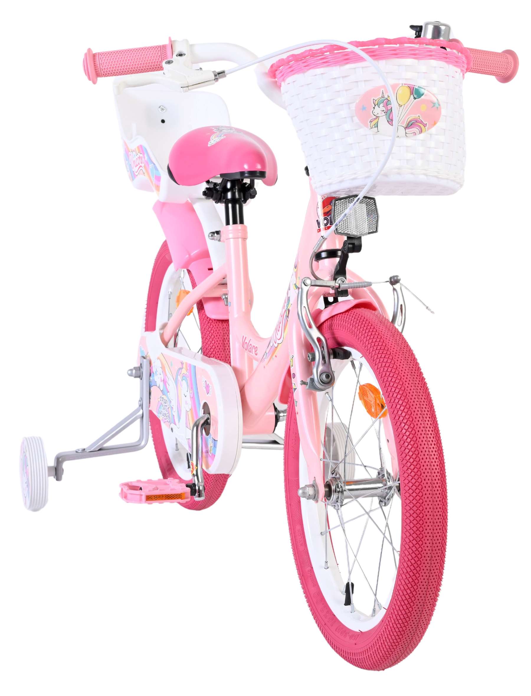 Volare Unicorn Kinderfiets 16 inch Meisjesfiets Roze - Afbeelding 5