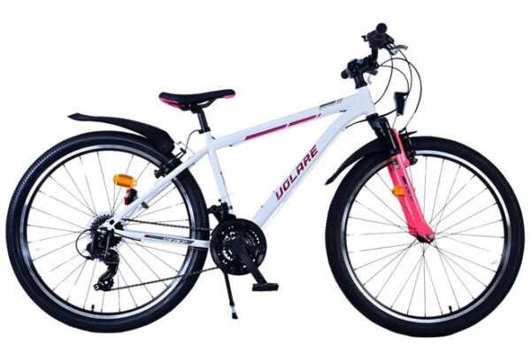 Volare XC Race 26 inch Meisjesfiets Wit Roze 21 Versnellingen