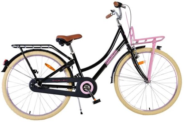 Volare Excellent 26 inch Meisjesfiets Zwart 3 Versnellingen
