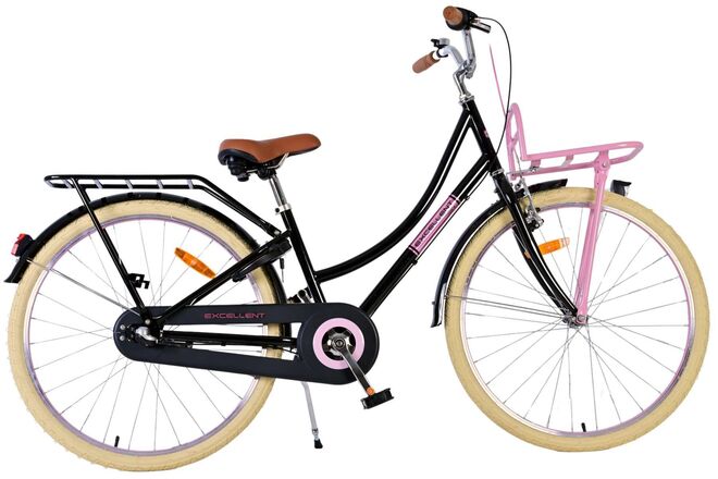 Volare Excellent 26 inch Meisjesfiets Zwart 3 Versnellingen