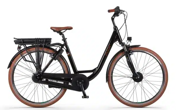 Puch E-Folk N7 Elektrische Damesfiets Black Glossy 55 cm