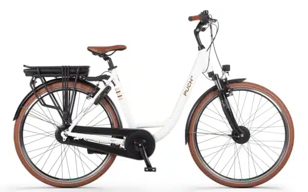 Puch E-Folk N7 Elektrische Damesfiets White Glossy 55 cm