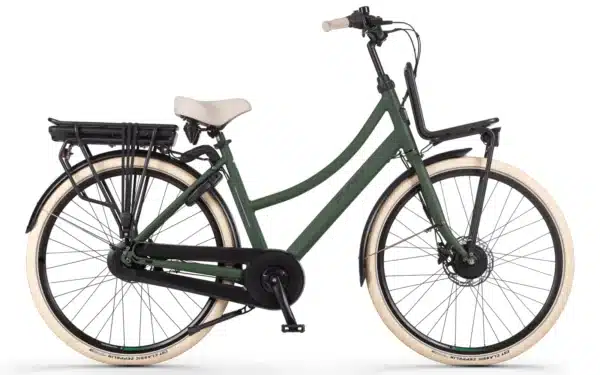Puch E-Rock N7 Damesfiets Military Green Matt 55 cm