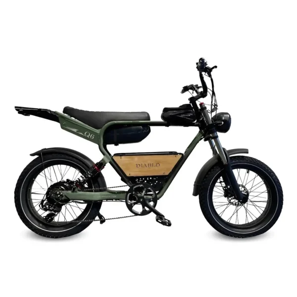 Diablo Q6 elektrische fatbike Groen Dutchfietsen.nl