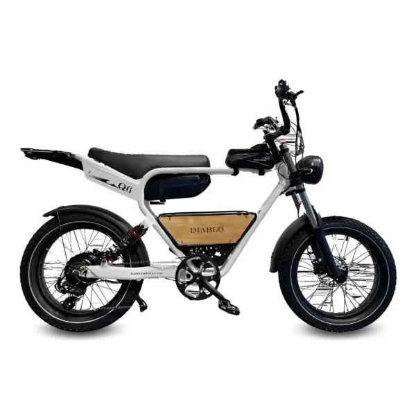 Diablo Q6 elektrische fatbike Wit Dutchfietsen.nl