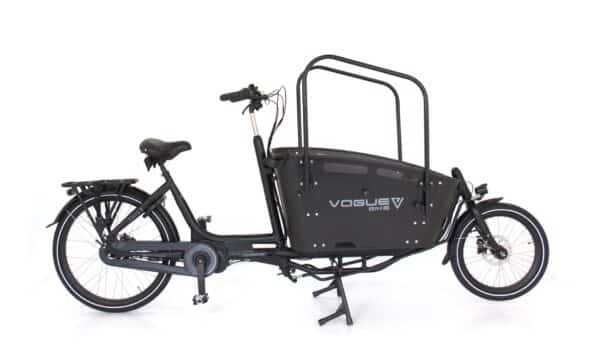 Vogue Carry 2 Elektrische Bakfiets in Matt Black Black