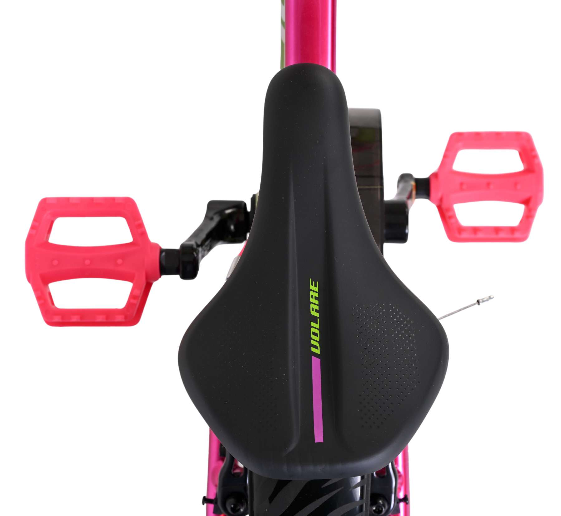 Volare Chrome Kinderfiets 16 inch Meisjesfiets Roze Groen Twee Handremmen - Afbeelding 4