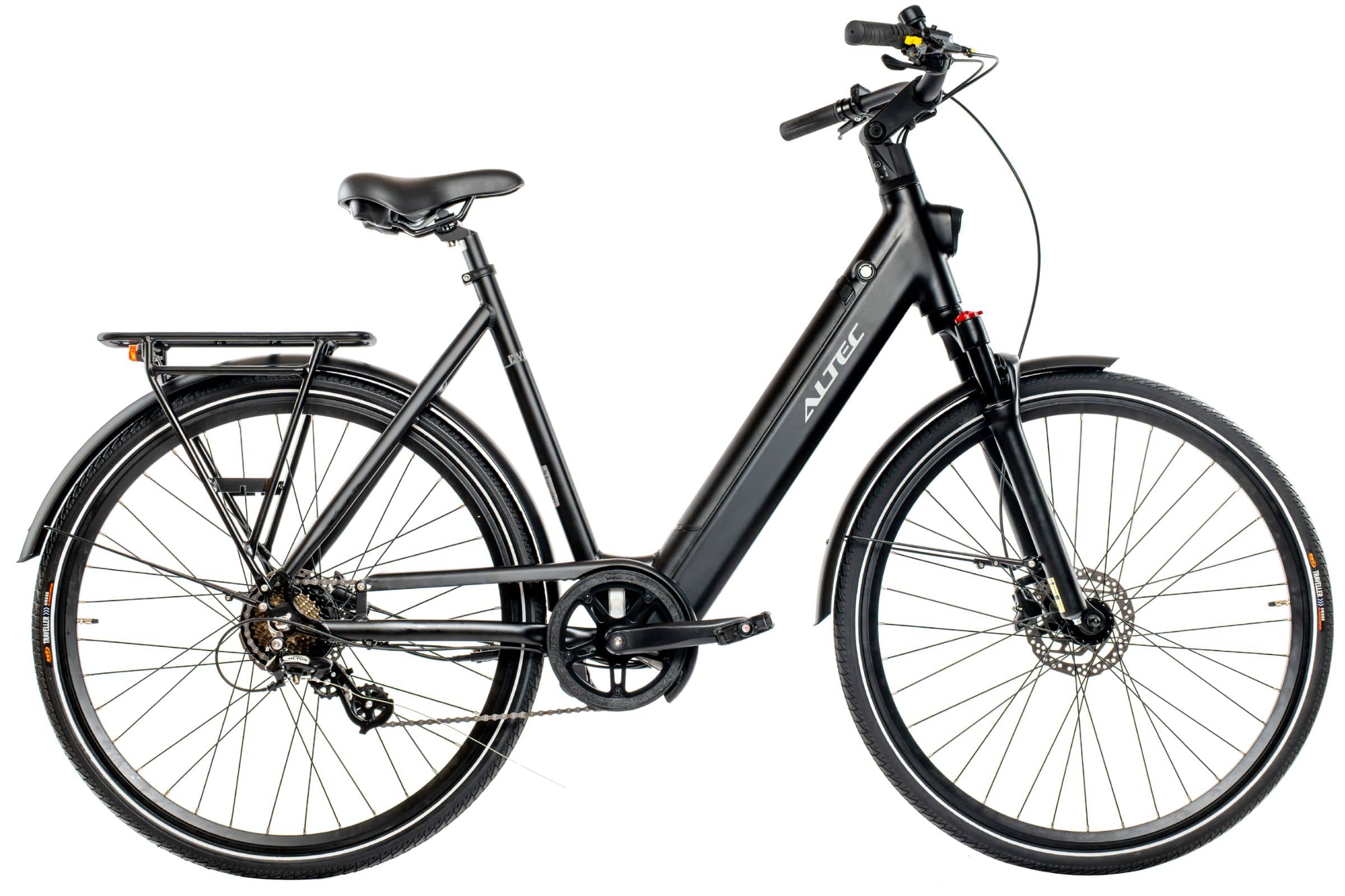Altec Evora E-Bike 28 inch 55 cm HYD 375Wh 7 sp. AM Midnight Black accu 800069
